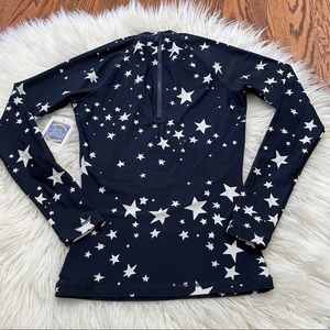 J.crew factory rash guard swim top blue stars. Size S